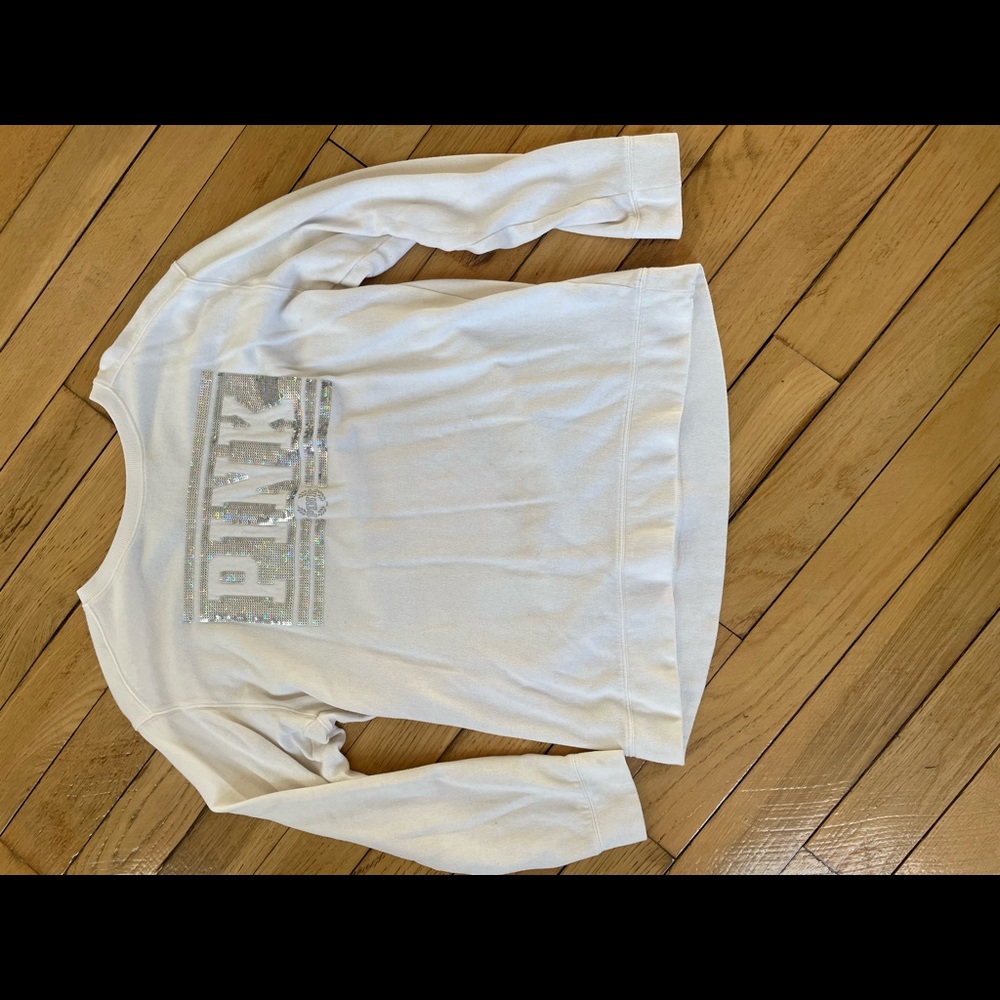 White Victoria Secret Sweatshirt